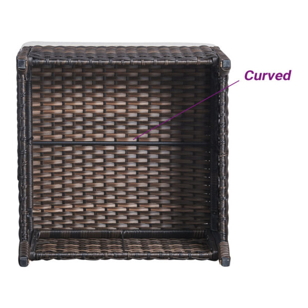 Two-Piece Set Of Multifunctional Outdoor Ottomans With Cushions - Image 7