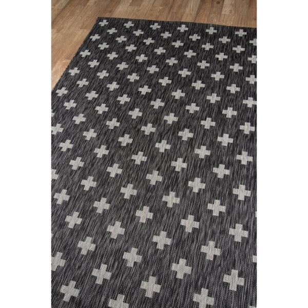 Umbria Charcoal Indoor/Outdoor Rug - Image 6