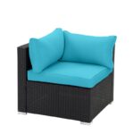 Vehibe Polyethylene (PE) Wicker 6 - Person Seating Group with Cushions - Image 6