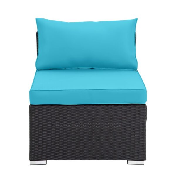 Vehibe Polyethylene (PE) Wicker 6 - Person Seating Group with Cushions - Image 7