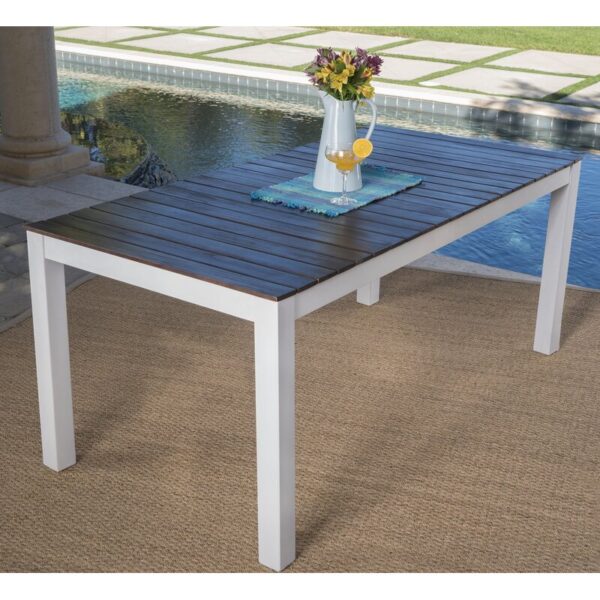 Veronica Espresso Outdoor Dining Table - Image 2
