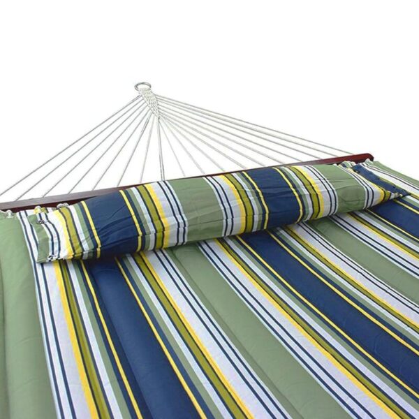 Vinyard Double Spreader Bar Hammock with Stand - Image 2