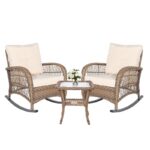 Vredenburgh Wicker/Rattan 2 - Person Seating Group with Cushions - Image 2