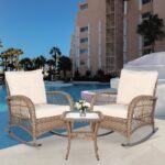 Vredenburgh Wicker/Rattan 2 - Person Seating Group with Cushions
