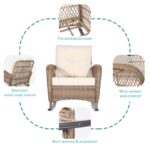 Vredenburgh Wicker/Rattan 2 - Person Seating Group with Cushions - Image 3