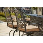 Waconia 5-Piece Patio Bar Set with Cushions and 82'' Party Bar - Image 5