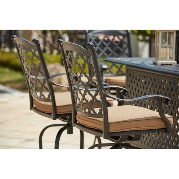 Waconia 5-Piece Patio Bar Set with Cushions and 82'' Party Bar - Image 5