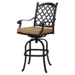 Waconia 5-Piece Patio Bar Set with Cushions and 82'' Party Bar - Image 8