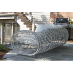 Waldman 80'' Wide Outdoor Wicker Patio Sofa with Sunbrella Cushions - Image 6