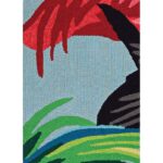 Wallingford Handmade Hand Hooked Multicolor / Blue Indoor/Outdoor Rug - Image 2