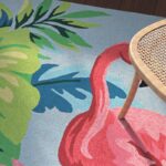 Wallingford Handmade Hand Hooked Multicolor / Blue Indoor/Outdoor Rug - Image 3