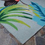 Wallingford Handmade Hand Hooked Multicolor / Blue Indoor/Outdoor Rug - Image 6