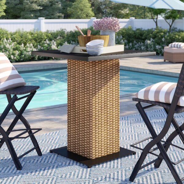 Waterbury Metal Outdoor Bar Table - Image 5