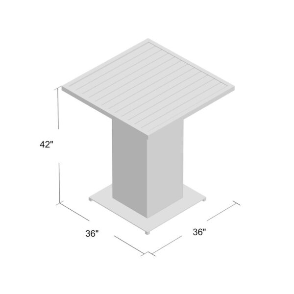 Waterbury Metal Outdoor Bar Table - Image 6