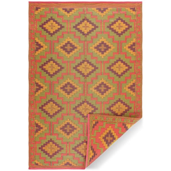 Weaver Magenta/Green Indoor/Outdoor Rug - Image 4