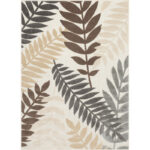 Well Woven Dorado Mariah Modern Indoor / Outdoor Floral Ivory Hi-Lo Area Rug - Image 3
