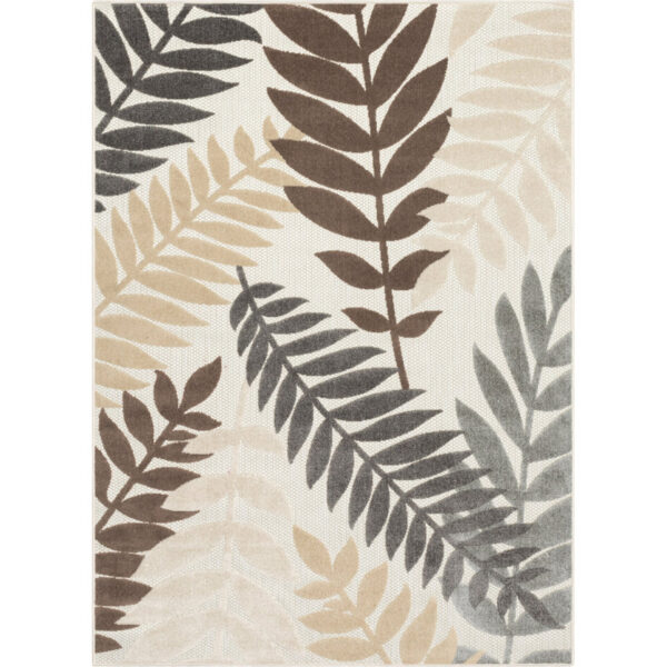 Well Woven Dorado Mariah Modern Indoor / Outdoor Floral Ivory Hi-Lo Area Rug - Image 3