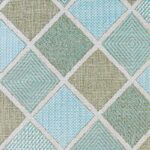 Whittier Flatweave Aqua Blue/ Sand Beige Indoor/Outdoor Rug - Image 5