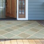 Whittier Flatweave Aqua Blue/ Sand Beige Indoor/Outdoor Rug - Image 8