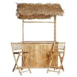 Whobrey Porter 3 Piece Bar Set with Palapa Roof