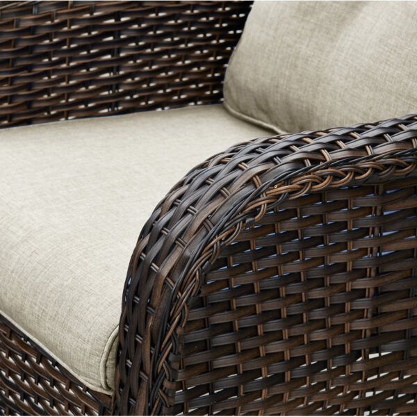 Wicker rattan outdoor chairs (Set of 2) - Image 2