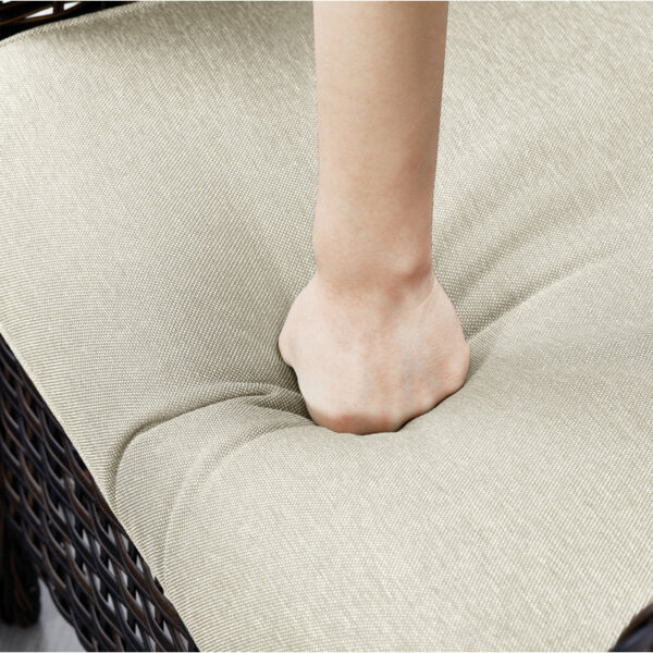 Wicker rattan outdoor chairs (Set of 2) - Image 3