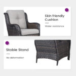 Wicker rattan outdoor chairs (Set of 2) - Image 8