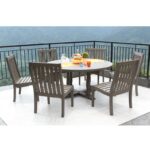 Windell Mahogany Outdoor Dining Table - Image 2