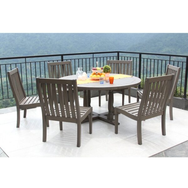 Windell Mahogany Outdoor Dining Table - Image 2