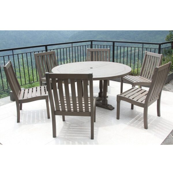 Windell Mahogany Outdoor Dining Table - Image 3