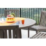 Windell Mahogany Outdoor Dining Table - Image 4