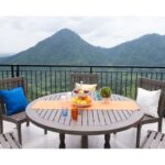 Windell Mahogany Outdoor Dining Table - Image 6