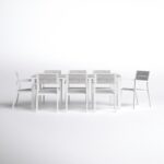 Windsor Rectangular 8 - Person Outdoor Dining Set with Cushions