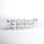 Windsor Rectangular 8 - Person Outdoor Dining Set with Cushions - Image 3