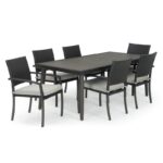 Winnie Rectangular 6 - Person Outdoor Dining Set - Image 4