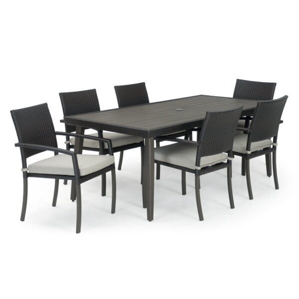 Winnie Rectangular 6 - Person Outdoor Dining Set - Image 4