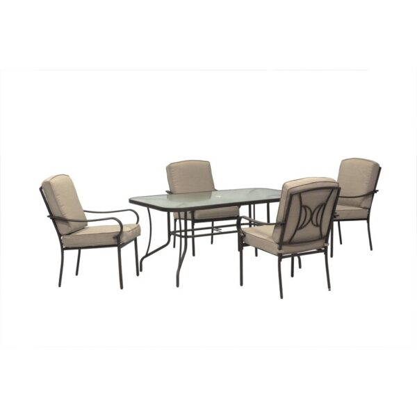 Wortley Rectangular 4 - Person Outdoor Dining Set - Image 2