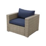 Wragby Polyethylene (PE) Wicker 6 - Person Seating Group with Cushions - Image 3