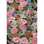 Yakini Black/Pink/Green Indoor/Outdoor Rug - Image 2