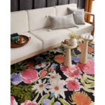 Yakini Black/Pink/Green Indoor/Outdoor Rug
