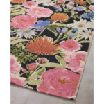 Yakini Black/Pink/Green Indoor/Outdoor Rug - Image 3