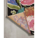 Yakini Black/Pink/Green Indoor/Outdoor Rug - Image 4