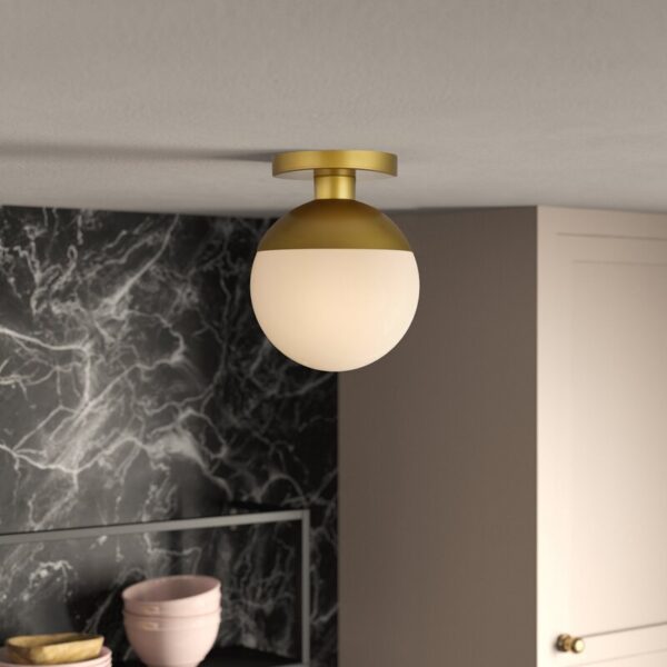 Yearby Glass Semi Flush Mount - Image 2
