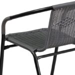 Youra Rattan Indoor-Outdoor Restaurant Stack Chair (Set of 4) - Image 3