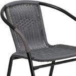 Youra Rattan Indoor-Outdoor Restaurant Stack Chair (Set of 4) - Image 6