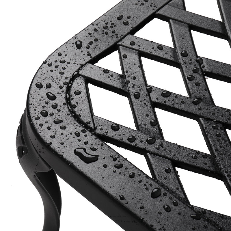 Black Outdoor Metal Chaise Lounge