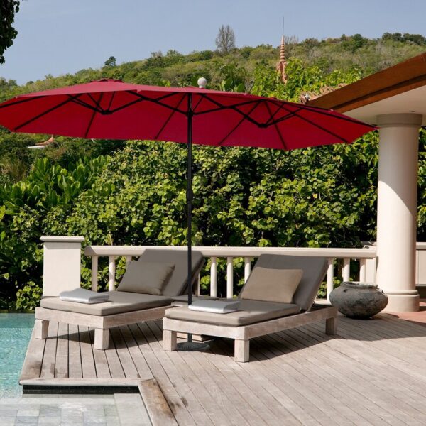 Sermin 180'' Rectangular Market Umbrella - Image 8