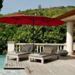 Sermin 180'' Rectangular Market Umbrella