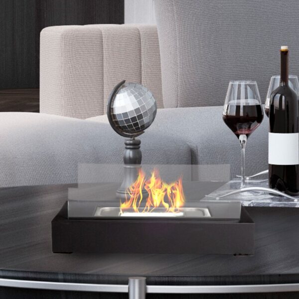 Set Of 2 Bio Ethanol Ventless Tabletop Fireplaces - Image 2