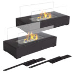Set Of 2 Bio Ethanol Ventless Tabletop Fireplaces - Image 4